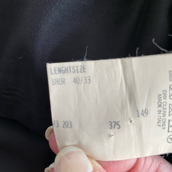 VTG Donna Karen Signature Made In Italy Blazer Jacket Black 100%Wool Short 40/33 - Picture 10 of 16